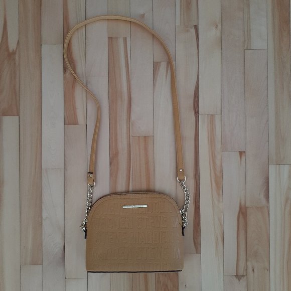 Steve Madden Mustard Dome Stamped Purse, Crossbody - Picture 8 of 9